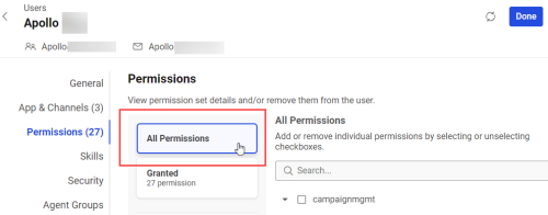 permissions tab